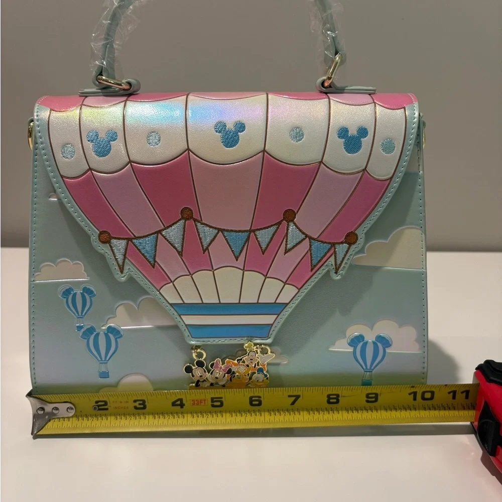 Loungefly Pastel Pink & Light Blue Hot Air Balloon Top-Handle Satchel